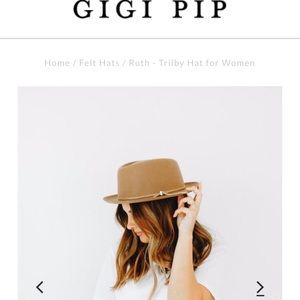 GIGI PIP Ruth hat. NWOT.